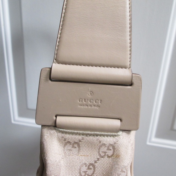 Auth New Gucci East West Beige Guccisima Shoulder Bag Rare style vintage Y2K - Picture 3 of 16